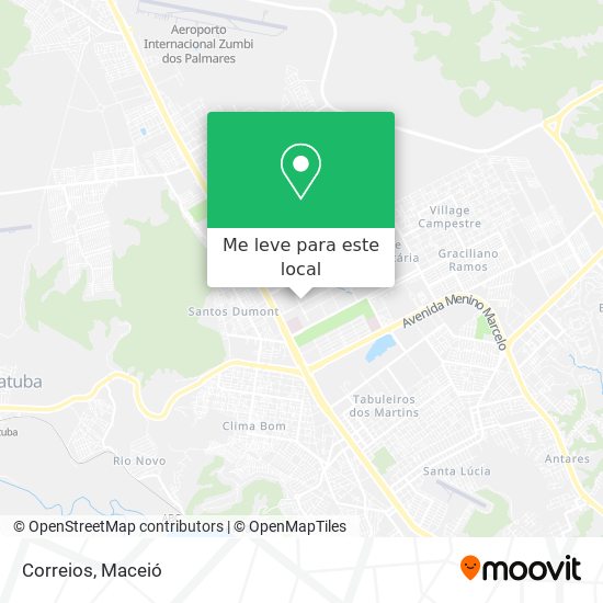 Correios mapa