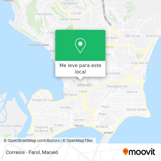 Correios - Farol mapa