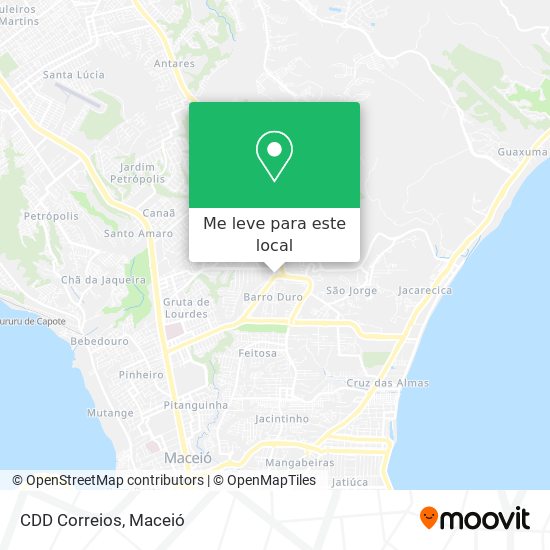 CDD Correios mapa