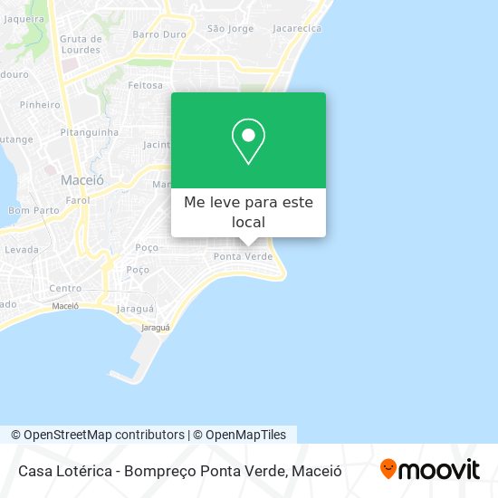 Casa Lotérica - Bompreço Ponta Verde mapa