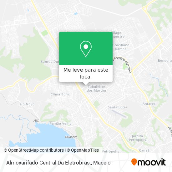 Almoxarifado Central Da Eletrobrás. mapa