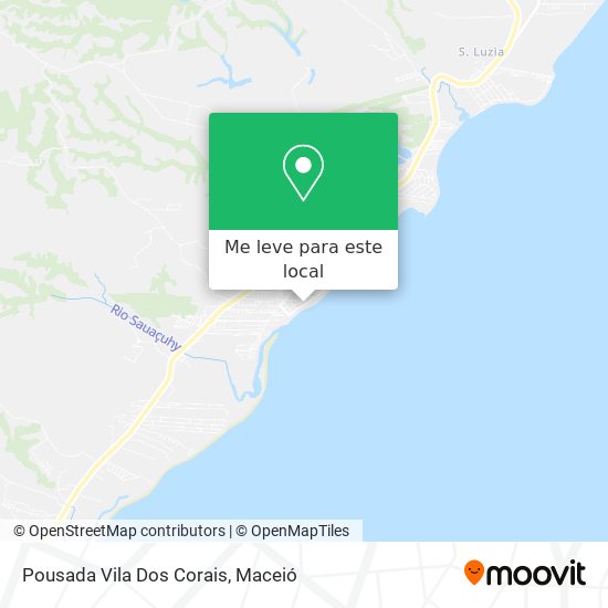 Pousada Vila Dos Corais mapa