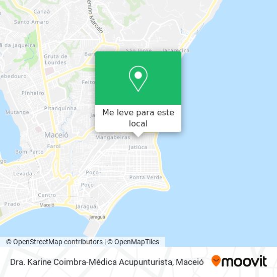 Dra. Karine Coimbra-Médica Acupunturista mapa