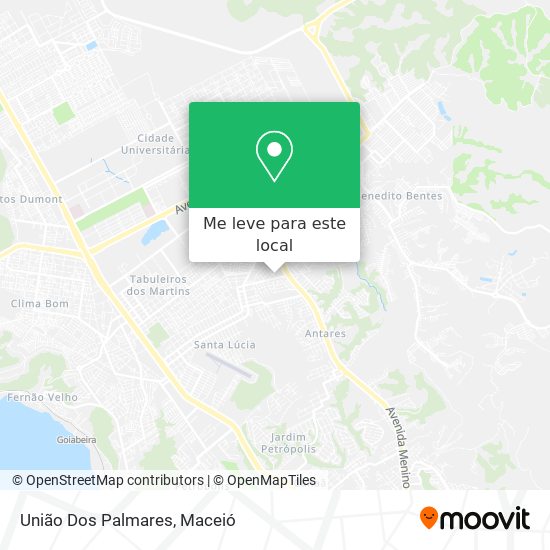União Dos Palmares mapa