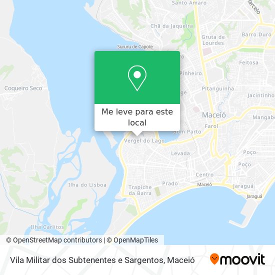 Vila Militar dos Subtenentes e Sargentos mapa