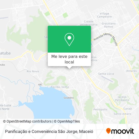 Panificação e Conveniência São Jorge mapa