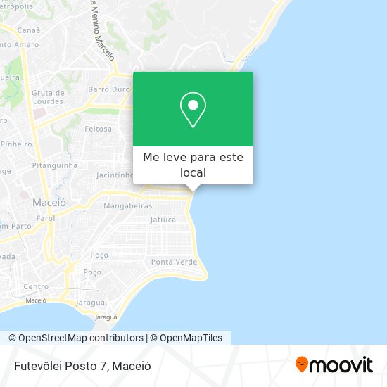 Futevôlei Posto 7 mapa