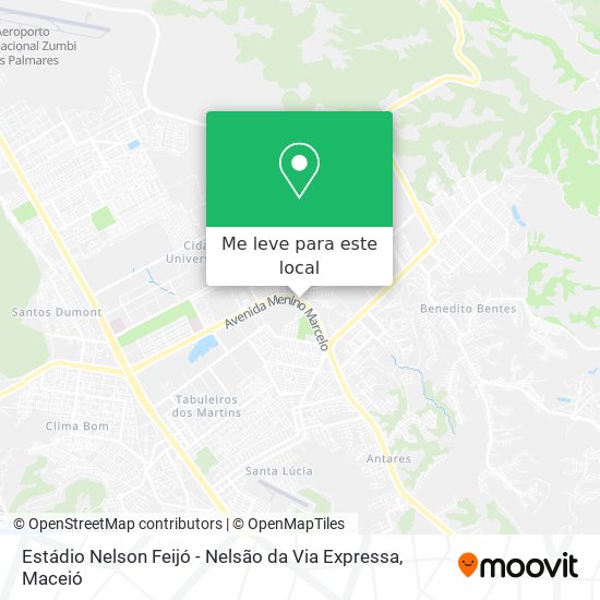 Estádio Nelson Feijó - Nelsão da Via Expressa mapa
