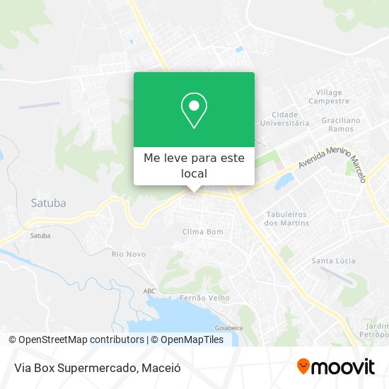 Via Box Supermercado mapa