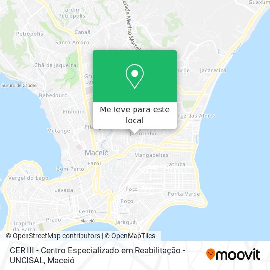 CER III - Centro Especializado em Reabilitação - UNCISAL mapa