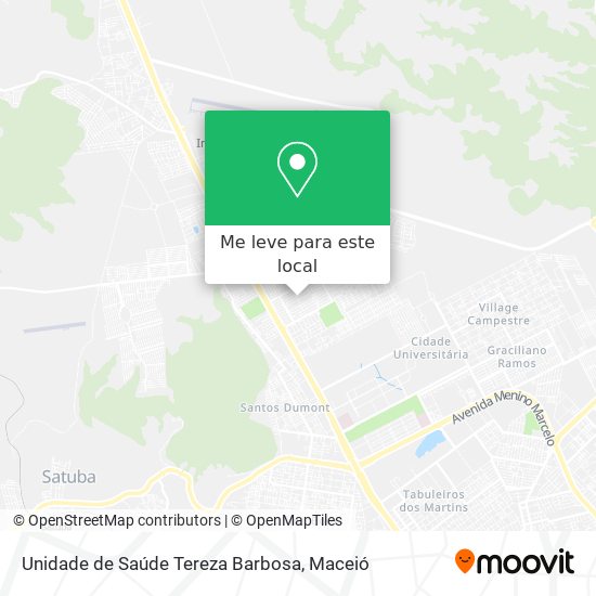 Unidade de Saúde Tereza Barbosa mapa