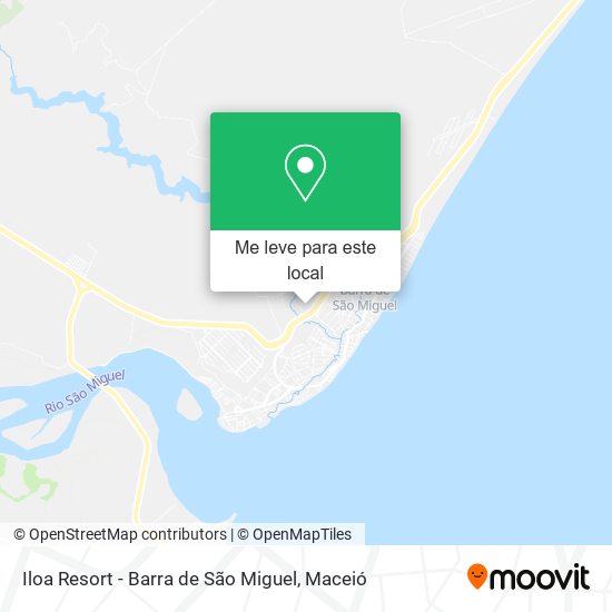 Iloa Resort - Barra de São Miguel mapa