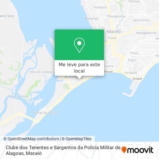 Clube dos Tenentes e Sargentos da Polícia Militar de Alagoas mapa
