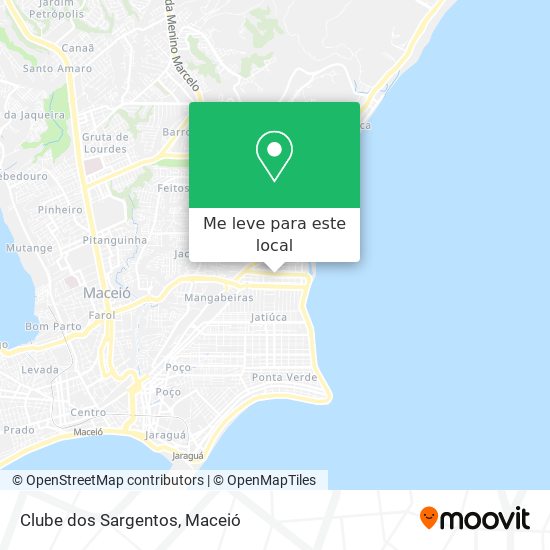 Clube dos Sargentos mapa