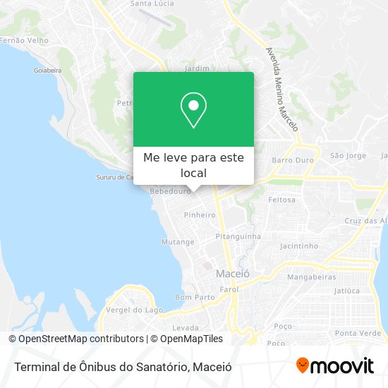 Terminal de Ônibus do Sanatório mapa