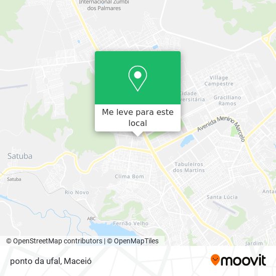 ponto da ufal mapa