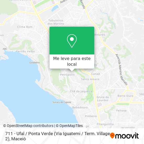 711 - Ufal / Ponta Verde (Via Iguatemi / Term. Village 2) mapa