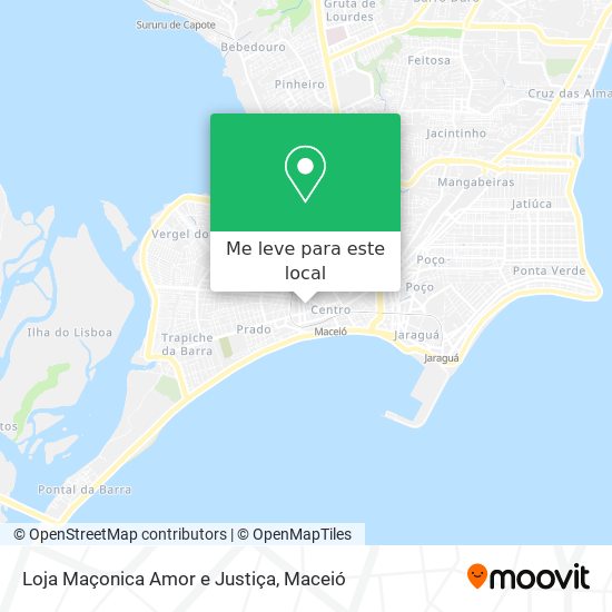 Loja Maçonica Amor e Justiça mapa