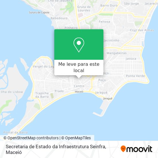 Secretaria de Estado da Infraestrutura Seinfra mapa