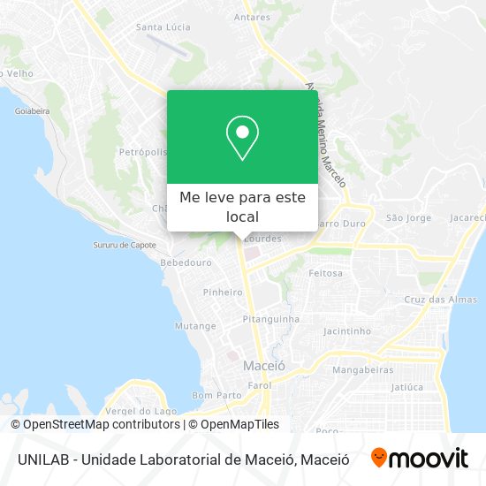 UNILAB - Unidade Laboratorial de Maceió mapa