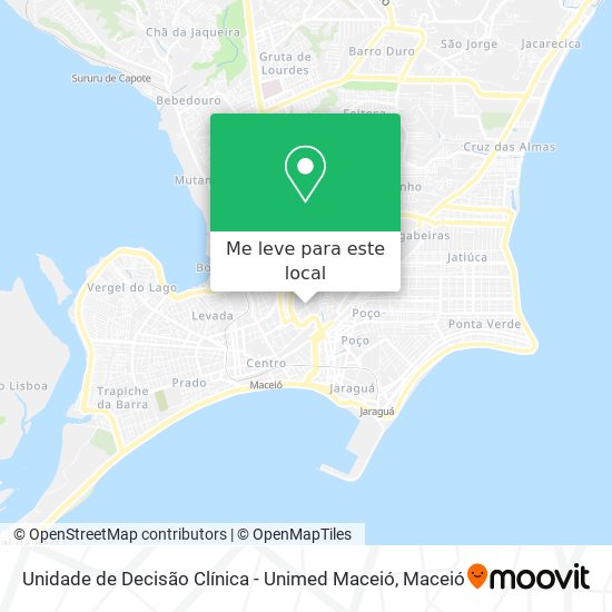 Unidade de Decisão Clínica - Unimed Maceió mapa