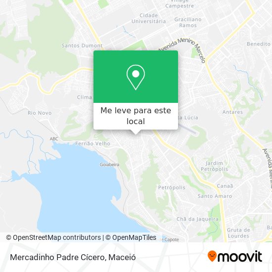 Mercadinho Padre Cícero mapa