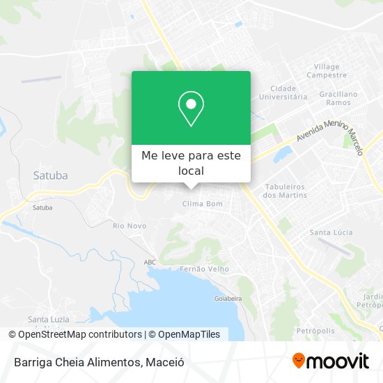 Barriga Cheia Alimentos mapa