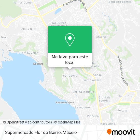 Supermercado Flor do Bairro mapa