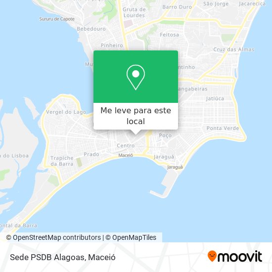 Sede PSDB Alagoas mapa