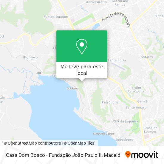 Casa Dom Bosco - Fundação João Paulo II mapa