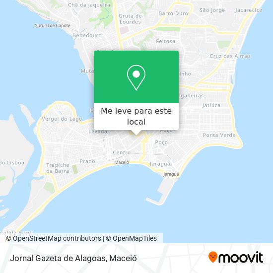 Jornal Gazeta de Alagoas mapa