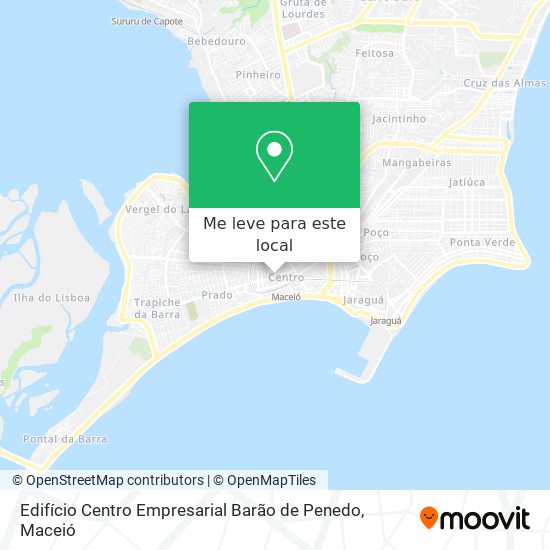 Edifício Centro Empresarial Barão de Penedo mapa