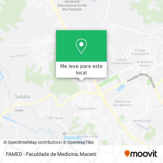 FAMED - Faculdade de Medicina mapa