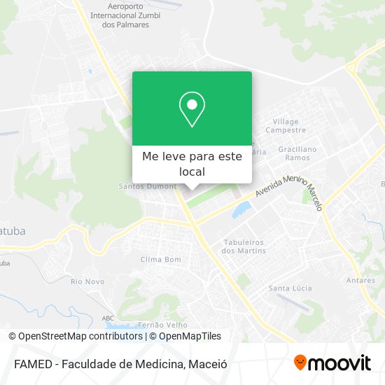 FAMED - Faculdade de Medicina mapa