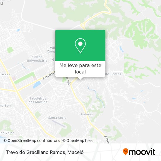 Trevo do Graciliano Ramos mapa