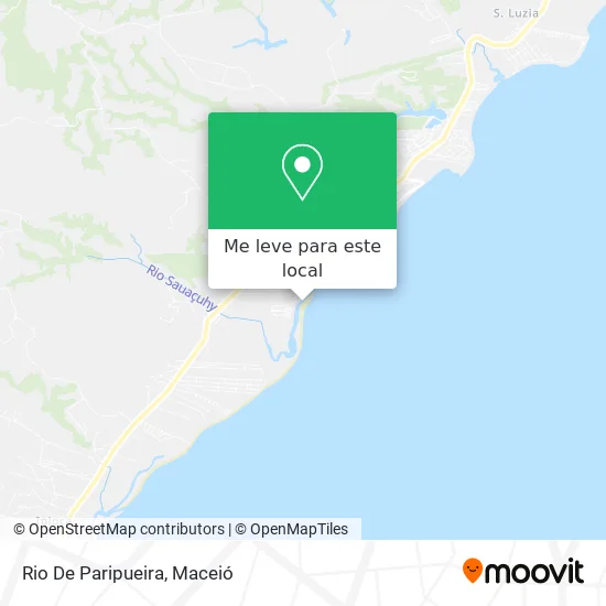 Rio De Paripueira mapa