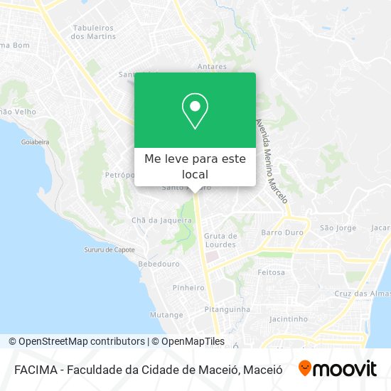 FACIMA - Faculdade da Cidade de Maceió mapa