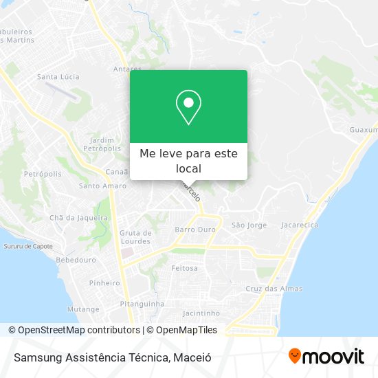 Samsung Assistência Técnica mapa