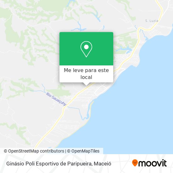 Ginásio Poli Esportivo de Paripueira mapa