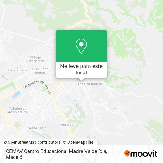CEMAV Centro Educacional Madre Valdelícia mapa