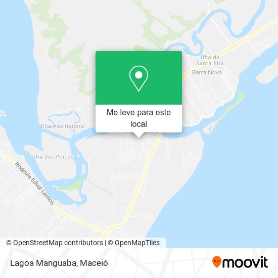 Lagoa Manguaba mapa