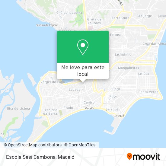Escola Sesi Cambona mapa