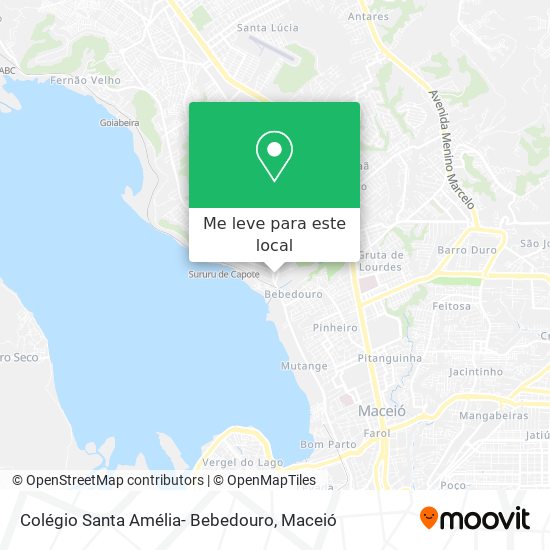 Colégio Santa Amélia- Bebedouro mapa