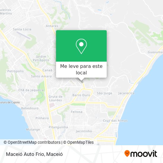 Maceió Auto Frio mapa