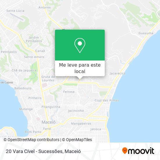 20 Vara Cível - Sucessões mapa