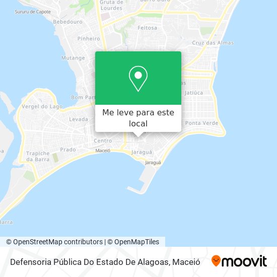 Defensoria Pública Do Estado De Alagoas mapa