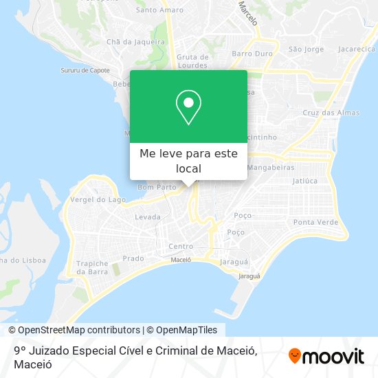 9º Juizado Especial Cível e Criminal de Maceió mapa