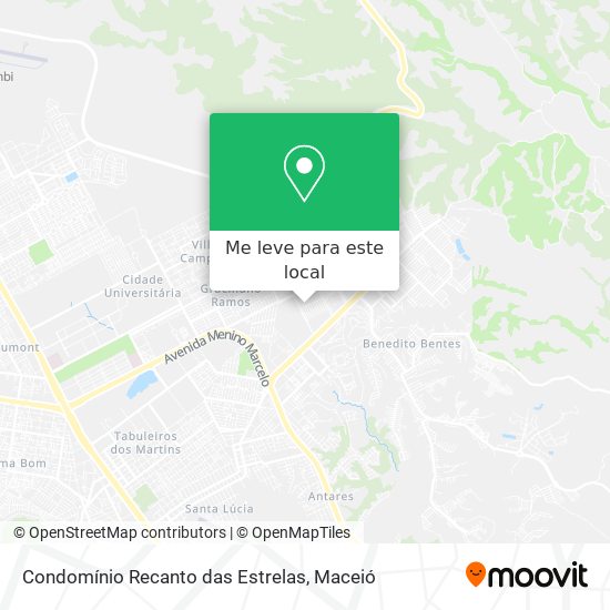 Condomínio Recanto das Estrelas mapa