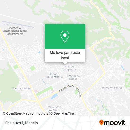 Chalé Azul mapa