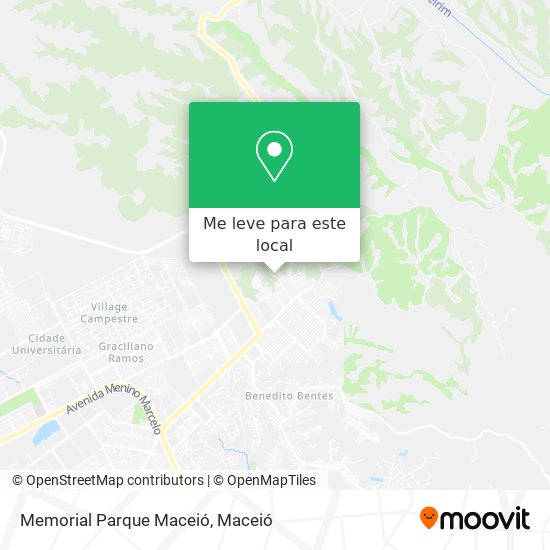 Memorial Parque Maceió mapa